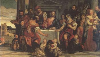 Paolo  Veronese Supper at Emmaus (mk05) Sweden oil painting art